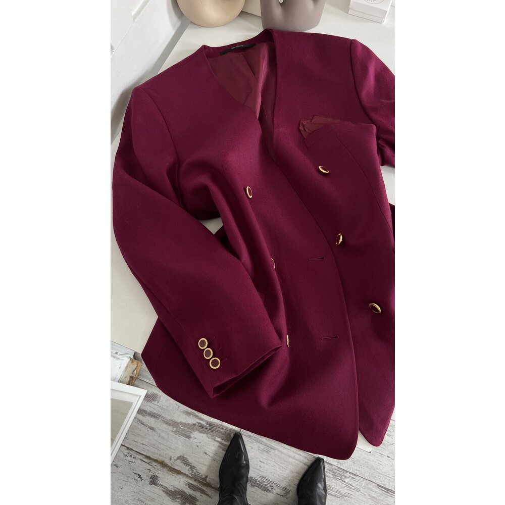 Westburry Wool Blend Midi Cherry Premium Blazer
