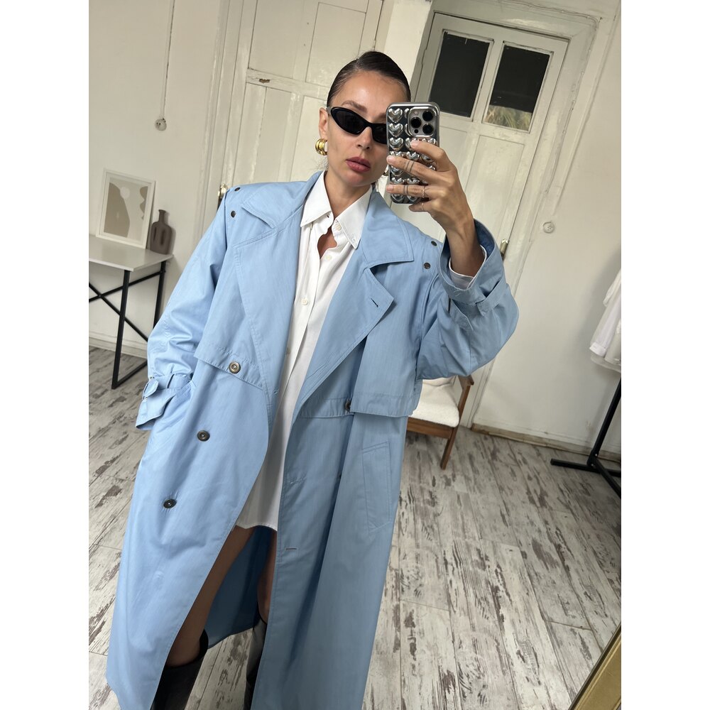 Alman Üretim Maxi Boy Nadir Parça Trenchcoat