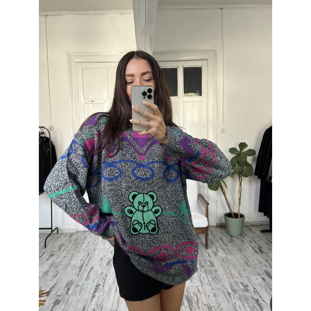 Today Tedy Bear Aplikeli Multicolour Kazak 