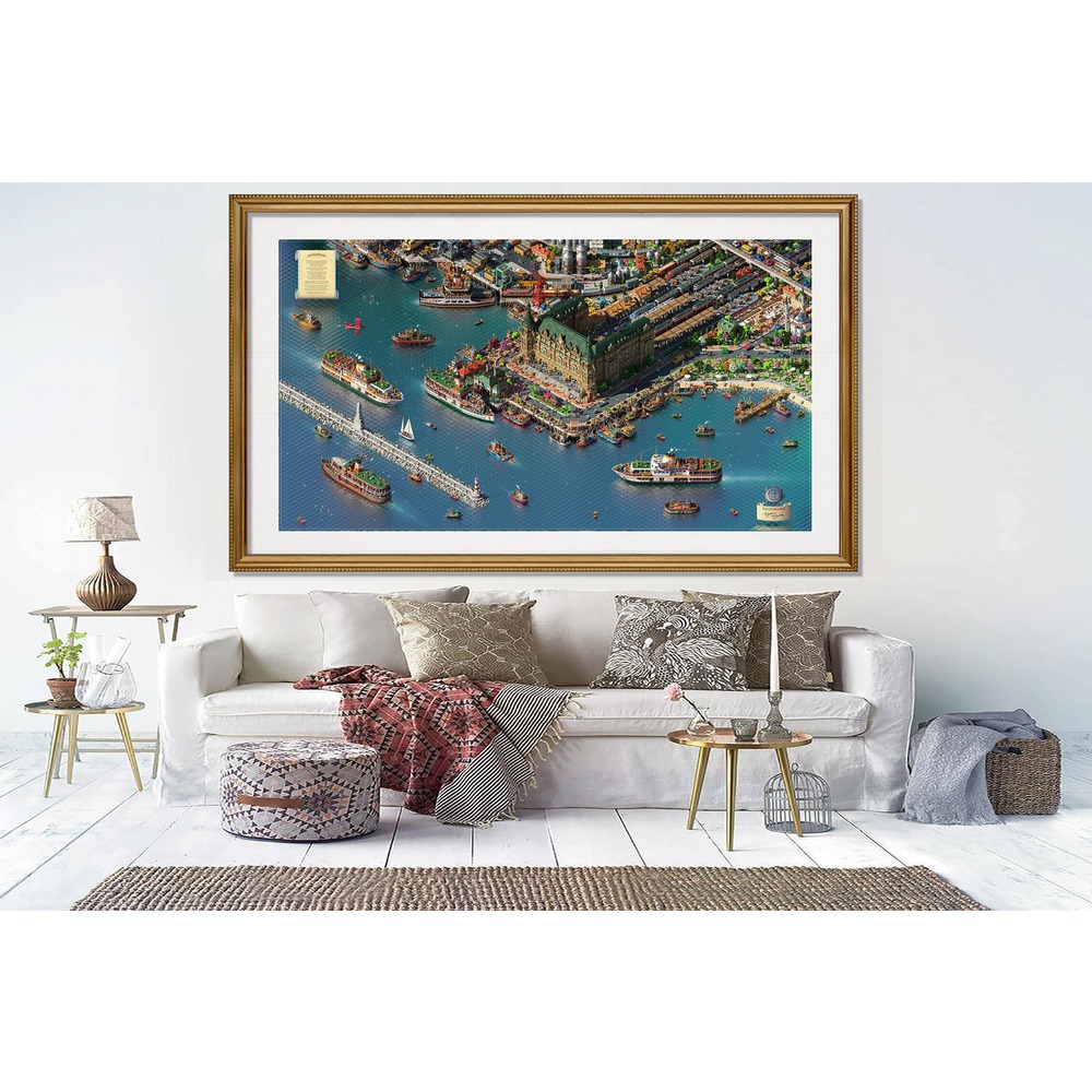  Fractal İstanbul - Haydarpaşa Panorama - FineArt İmzalı 150 X 250 cm