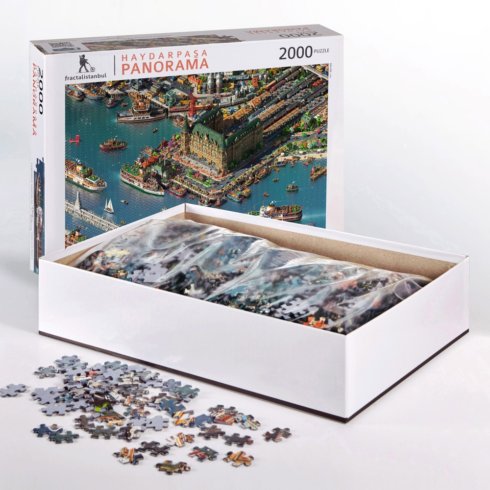 Fractal İstanbul - Haydarpaşa Panorama - Puzzle. 2000 Parça. 