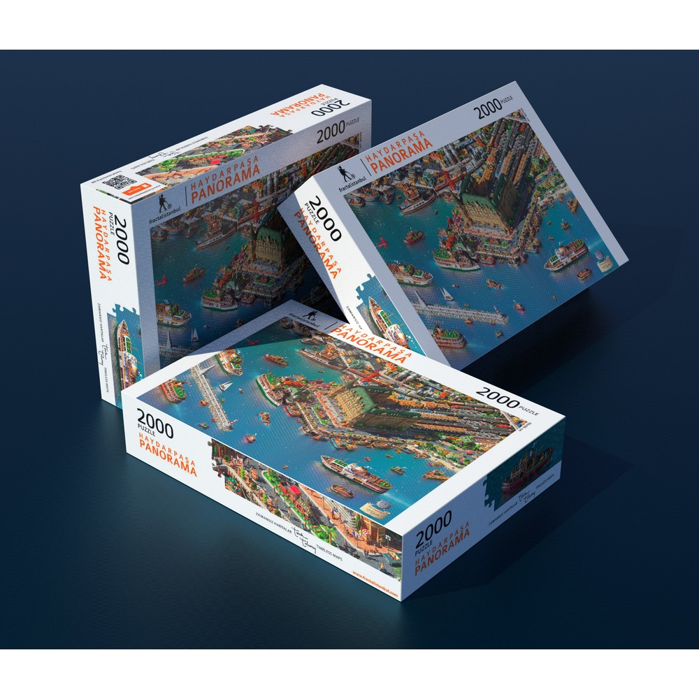Fractal İstanbul - Haydarpaşa Panorama - Puzzle. 2000 Parça. 