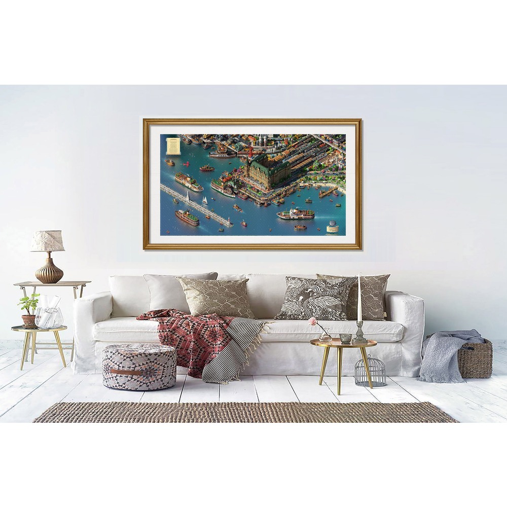  Fractal İstanbul - Haydarpaşa Panorama - FineArt İmzalı 101 X 166 cm 