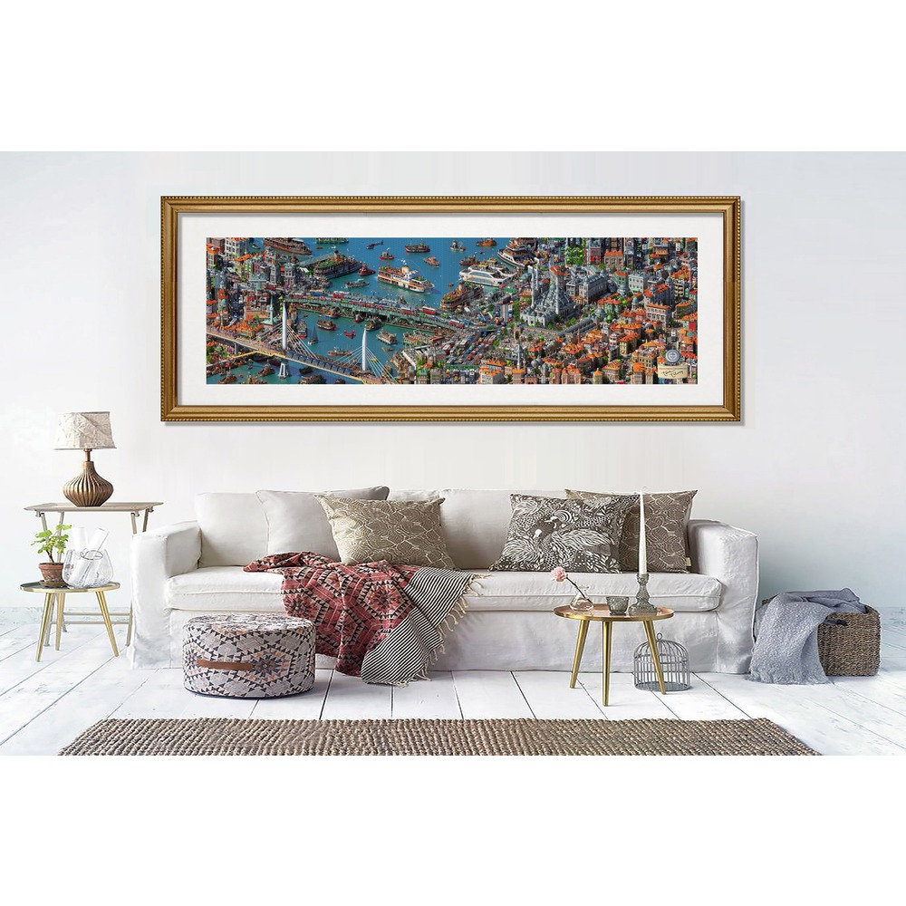 Fractal İstanbul - GOLDENHORN - FineArt İmzalı 90 X 250 cm
