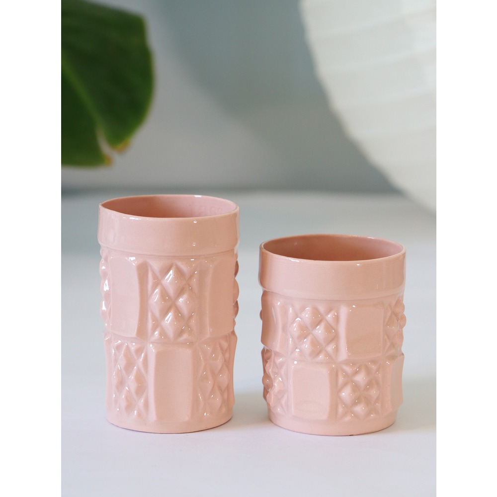 REVA MİNİ - Pembe Porselen Bardak