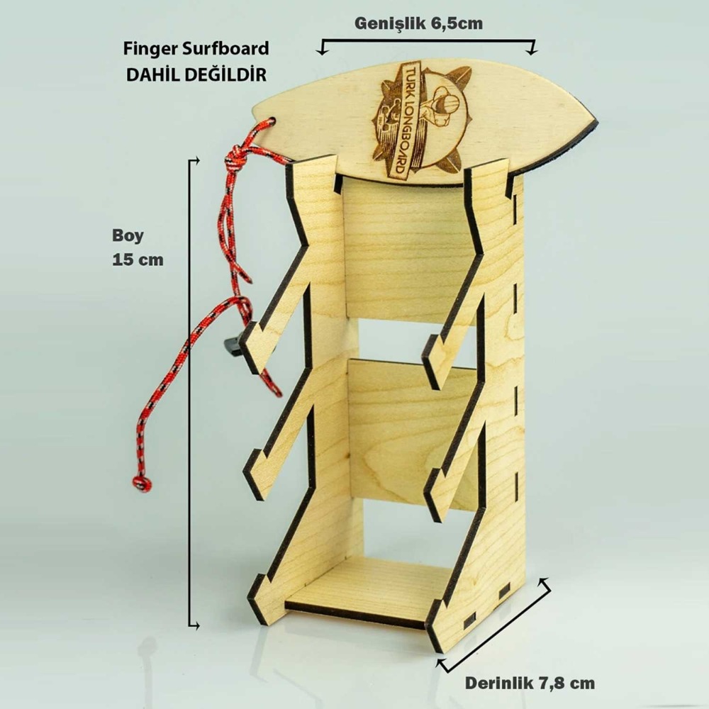 Parmak Sörf Tahtası Finger Surfboard Rafı 