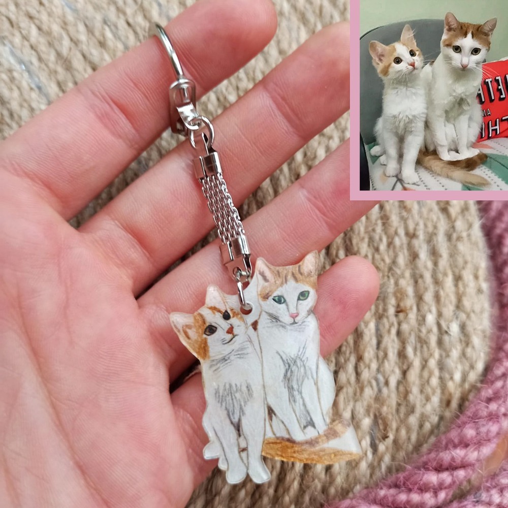 Kedi Kişiselleştirilebilir Anahtarlık