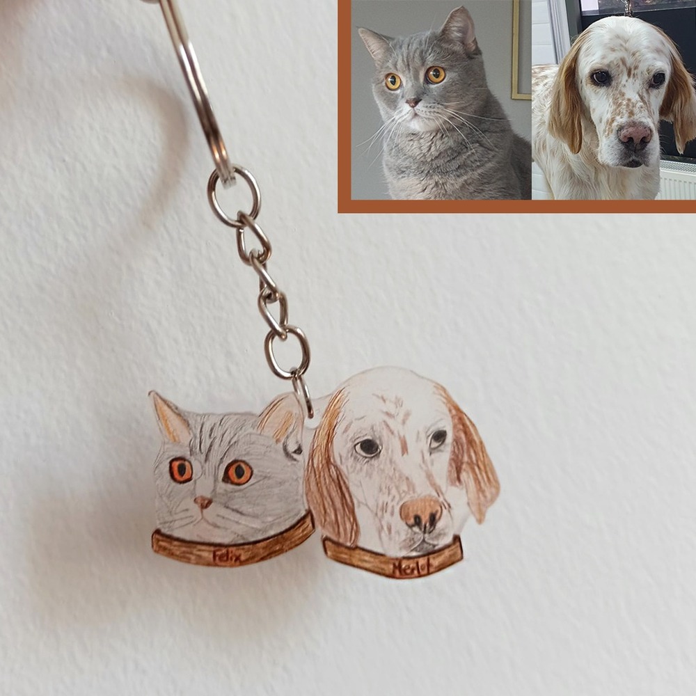 Köpek Kişiselleştirilebilir Anahtarlık