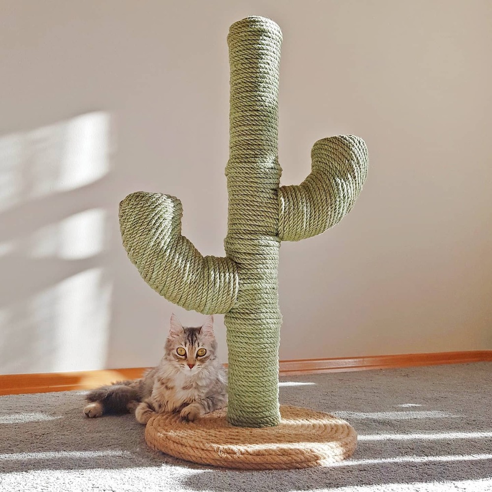 Kedi Tırmalama Tahtası Kaktüs - Yeşil