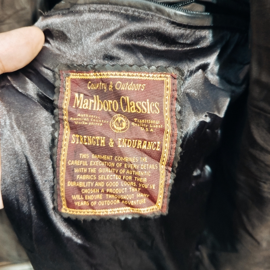 MARLBORO CLASSİCS ORİJİNAL VİNTAGE HAKİKİ DERİ JACKET