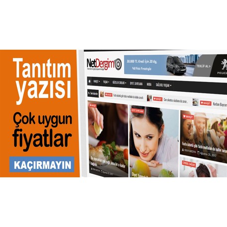 Netdergim.net sitemizde tanıtım yazınızı yayınlıyoruz