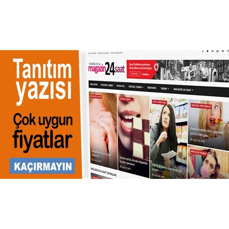 Magazin 24 saat sitemizde tanıtım yazısı yayınlıyoruz