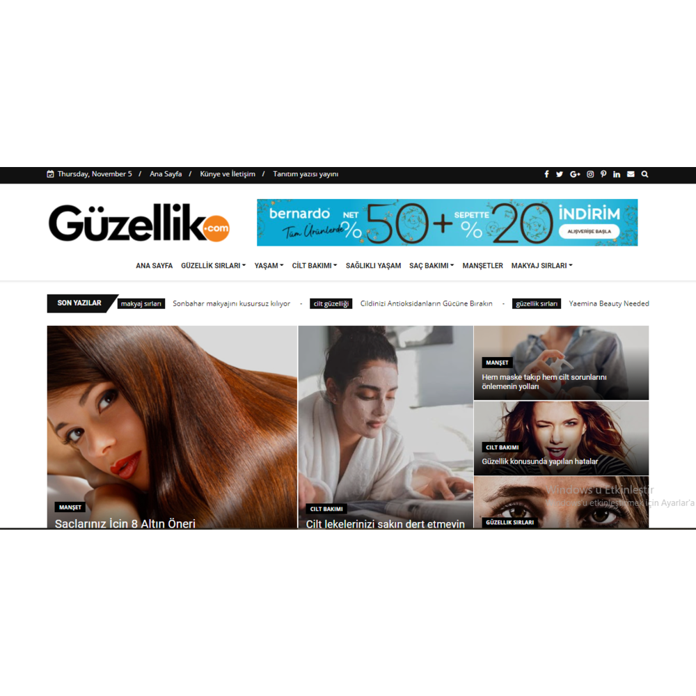 Güzellik Nokta.com sitemizde tanıtım yazınızı yayınlıyoruz