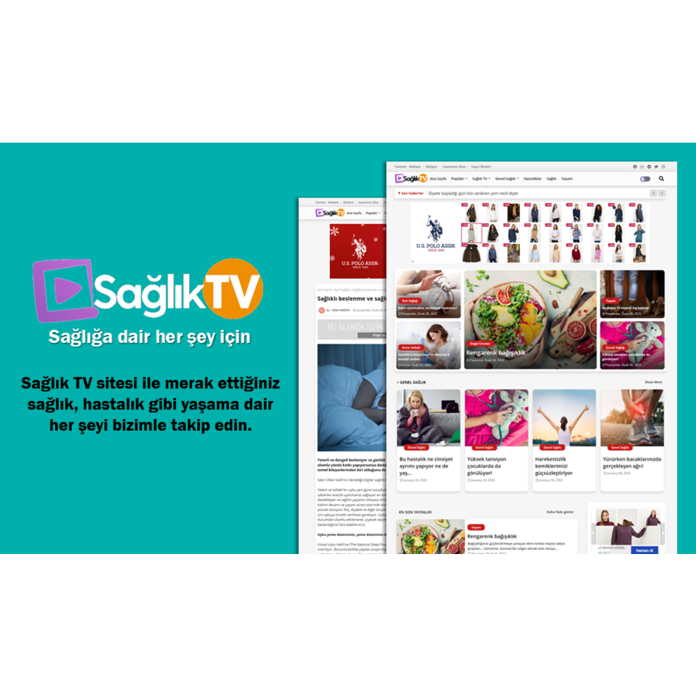 Sağlık TV sitemizde tanıtım yazınızı yayınlıyoruz