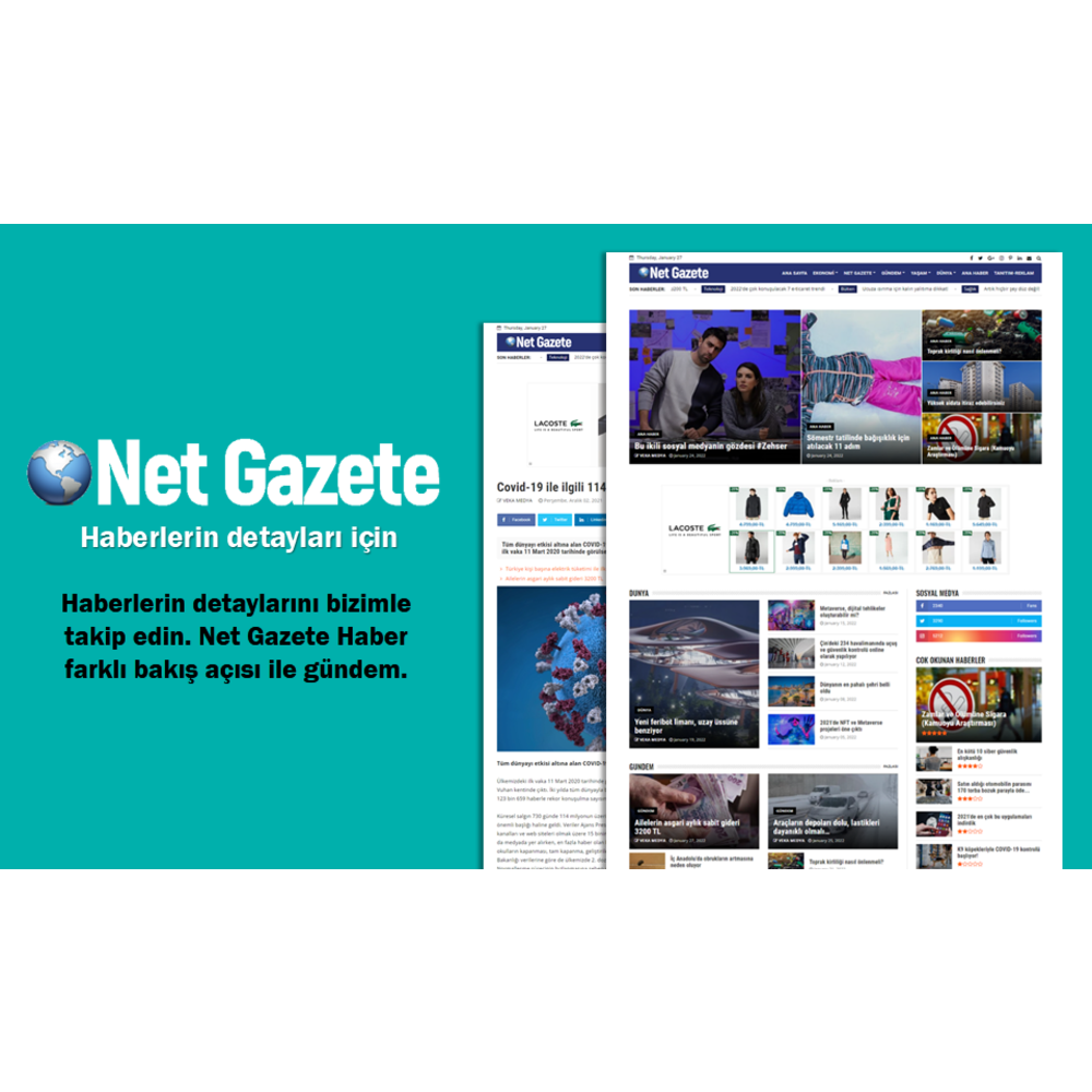Net Gazete Haber sitemizde tanıtım yazınızı yayınlıyoruz