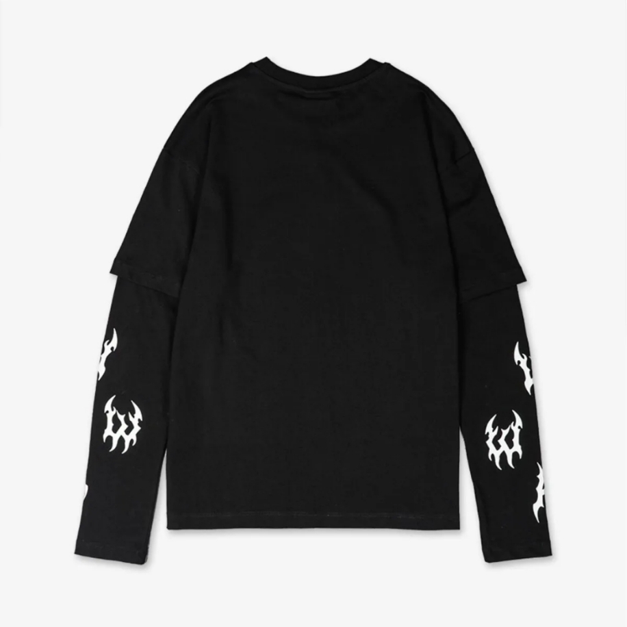 tribal goth Uzun Kollu Erkek T-shirt | VeyraShoping