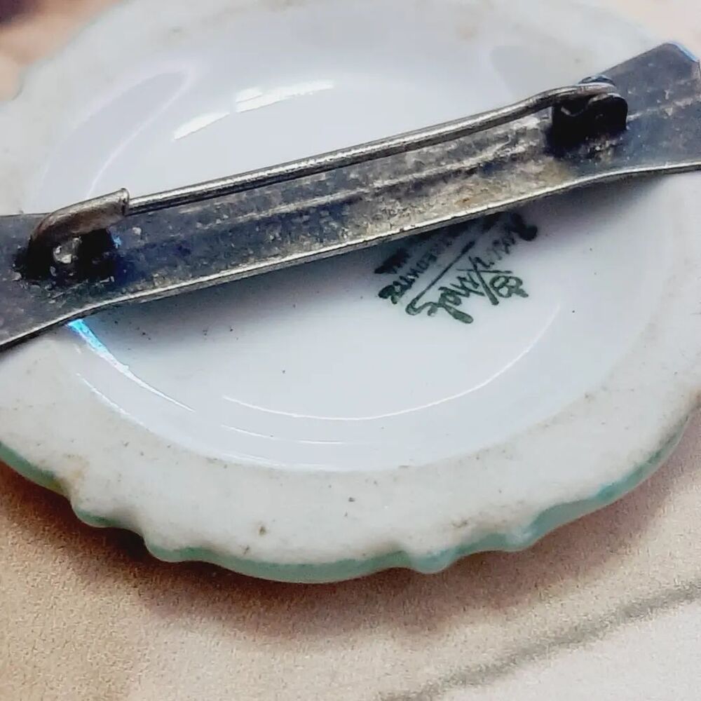 Rosenthal Damgalı Porselen Broş