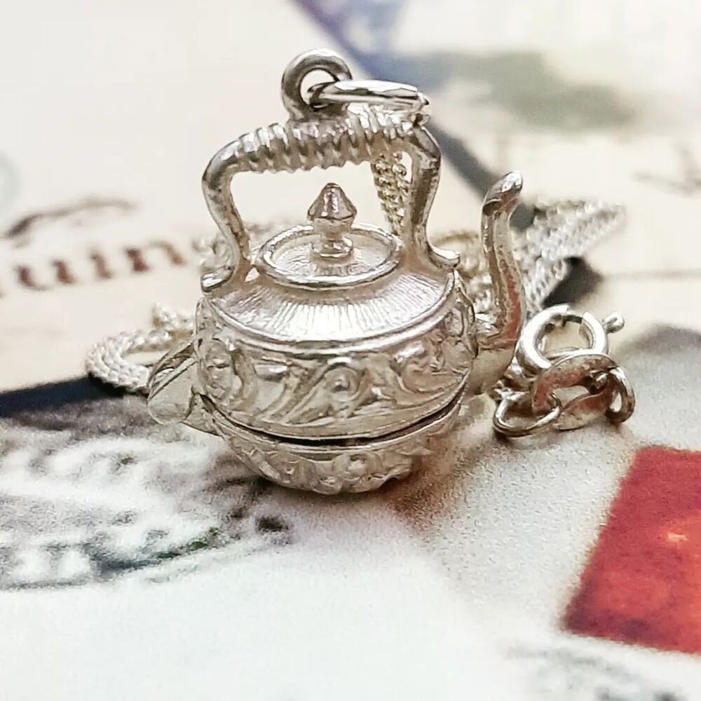 Gümüş Vintage Kolye