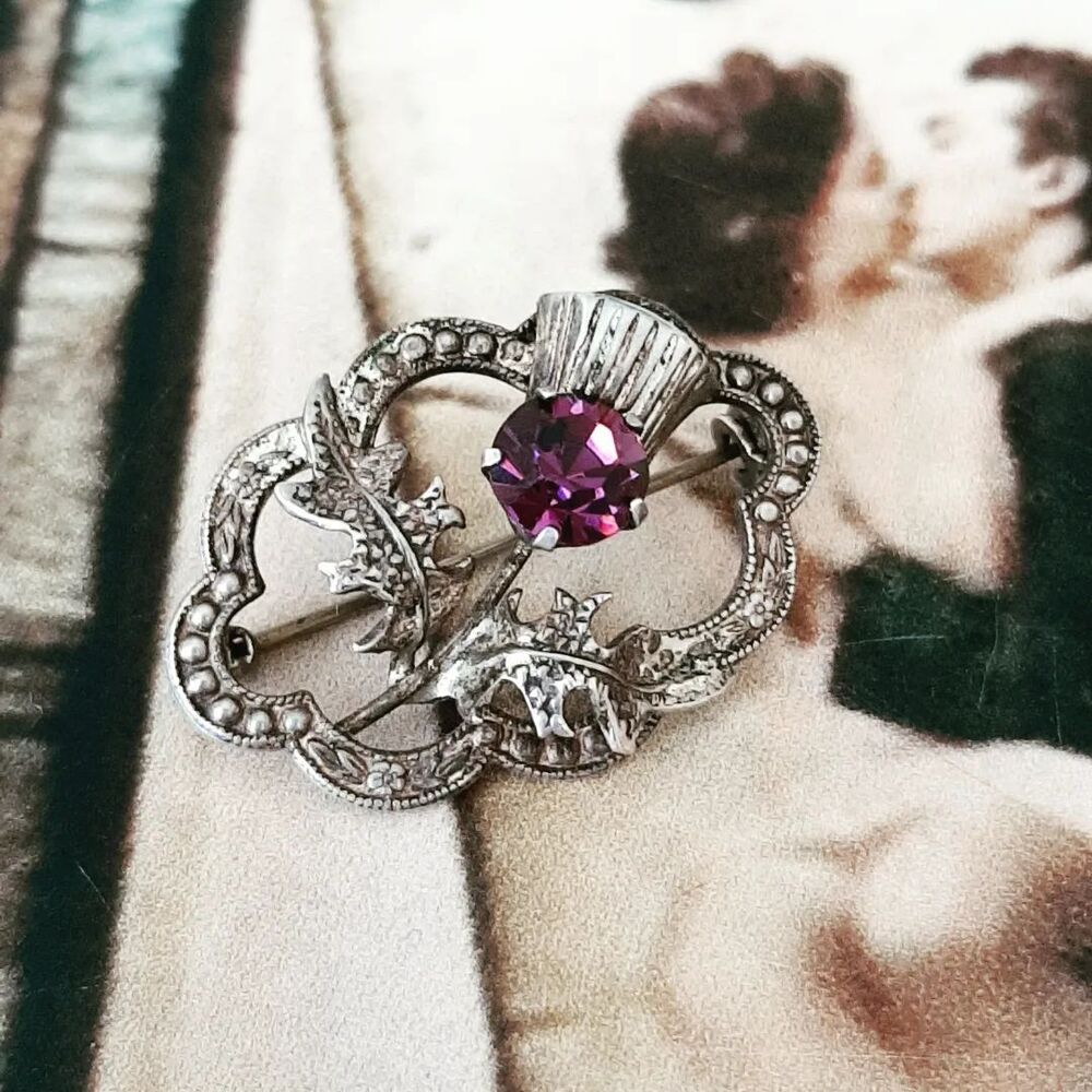 Vintage Gümüş Broş