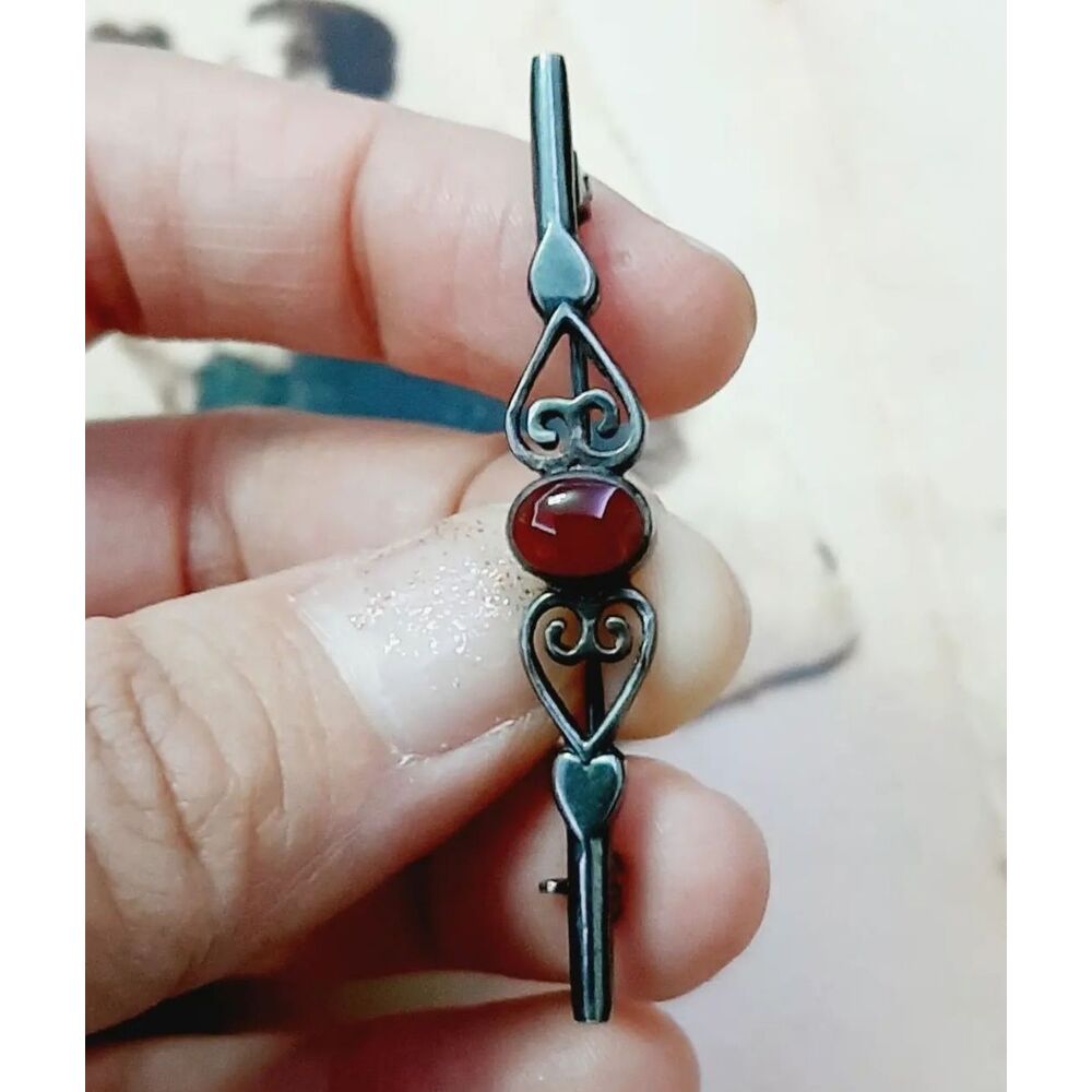 Victorian Gümüş Broş