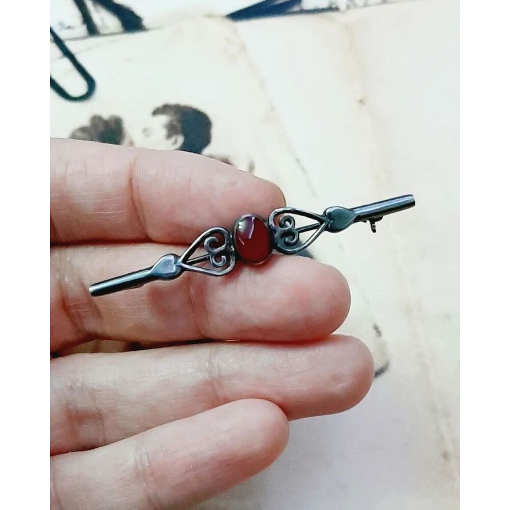 Victorian Gümüş Broş