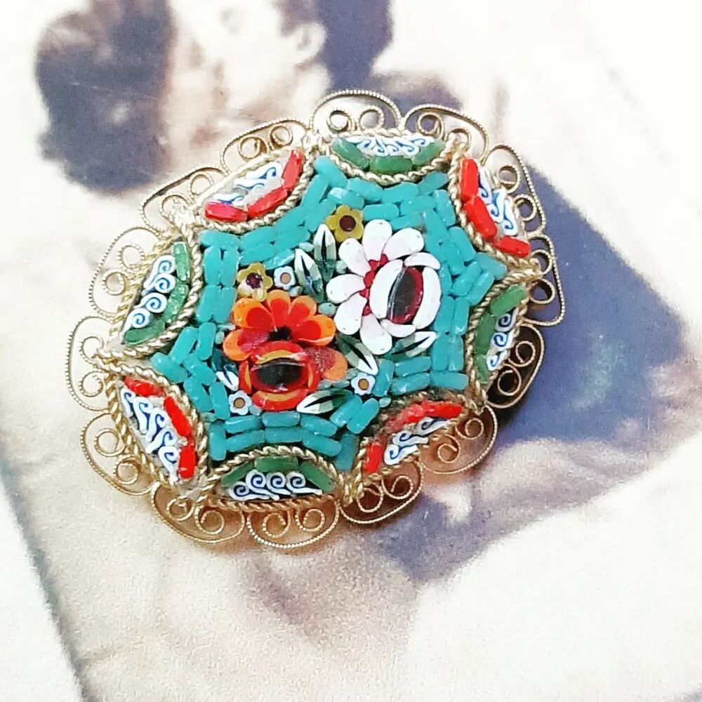 Micromosaic Broş