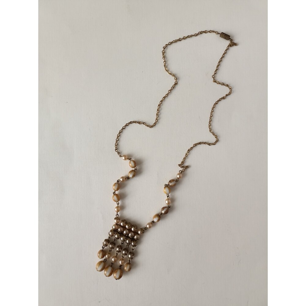 Vintage Boncuklu Kupe