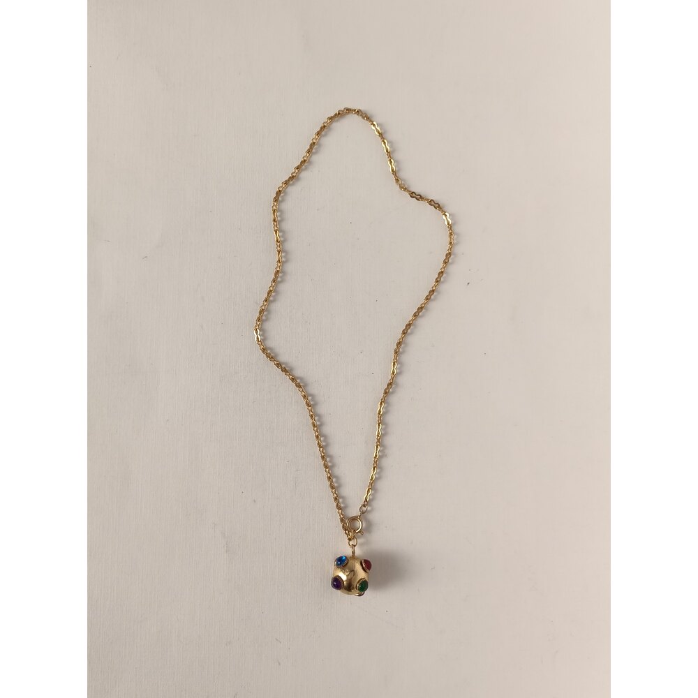 Vintage Sputnik Charmli Kolye
