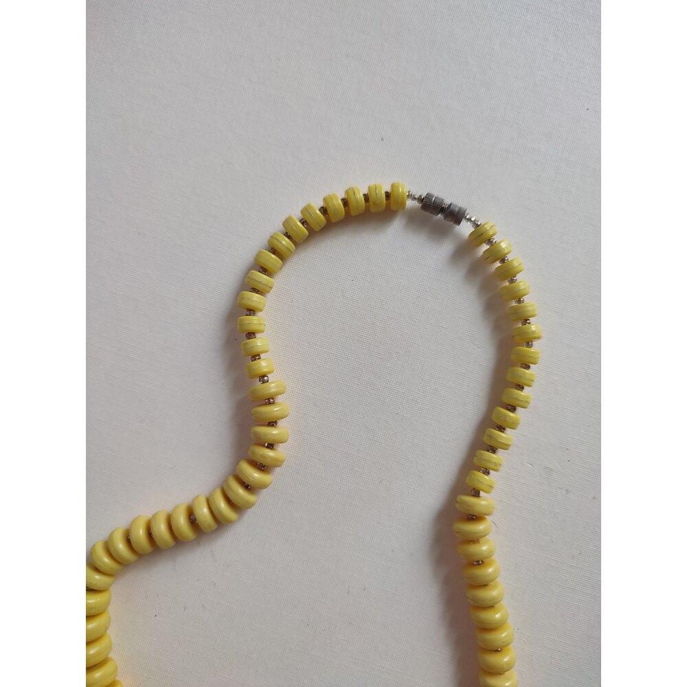 Vintage Sari Boncuk Kolye
