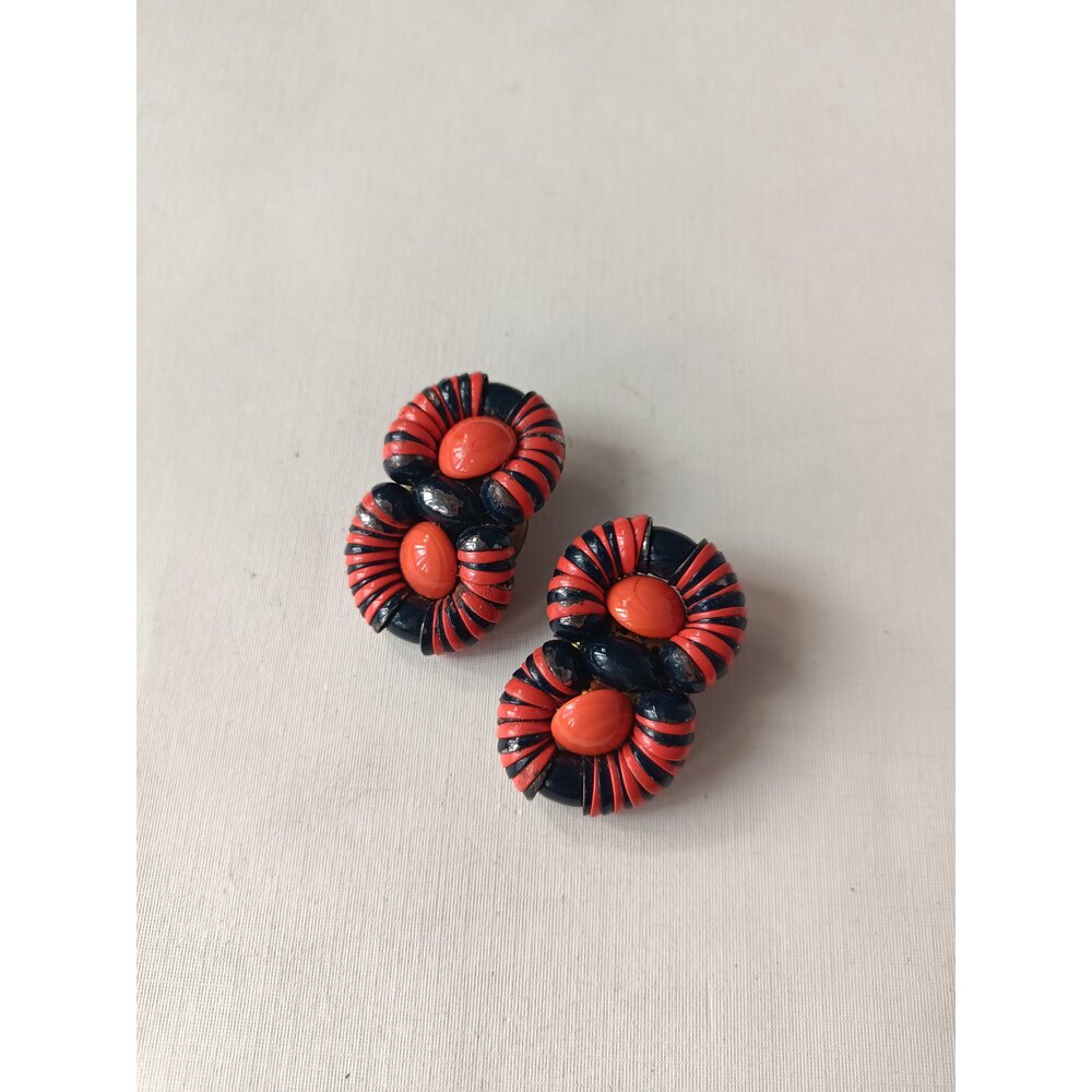 Vintage Metal Boncuklu Kupe