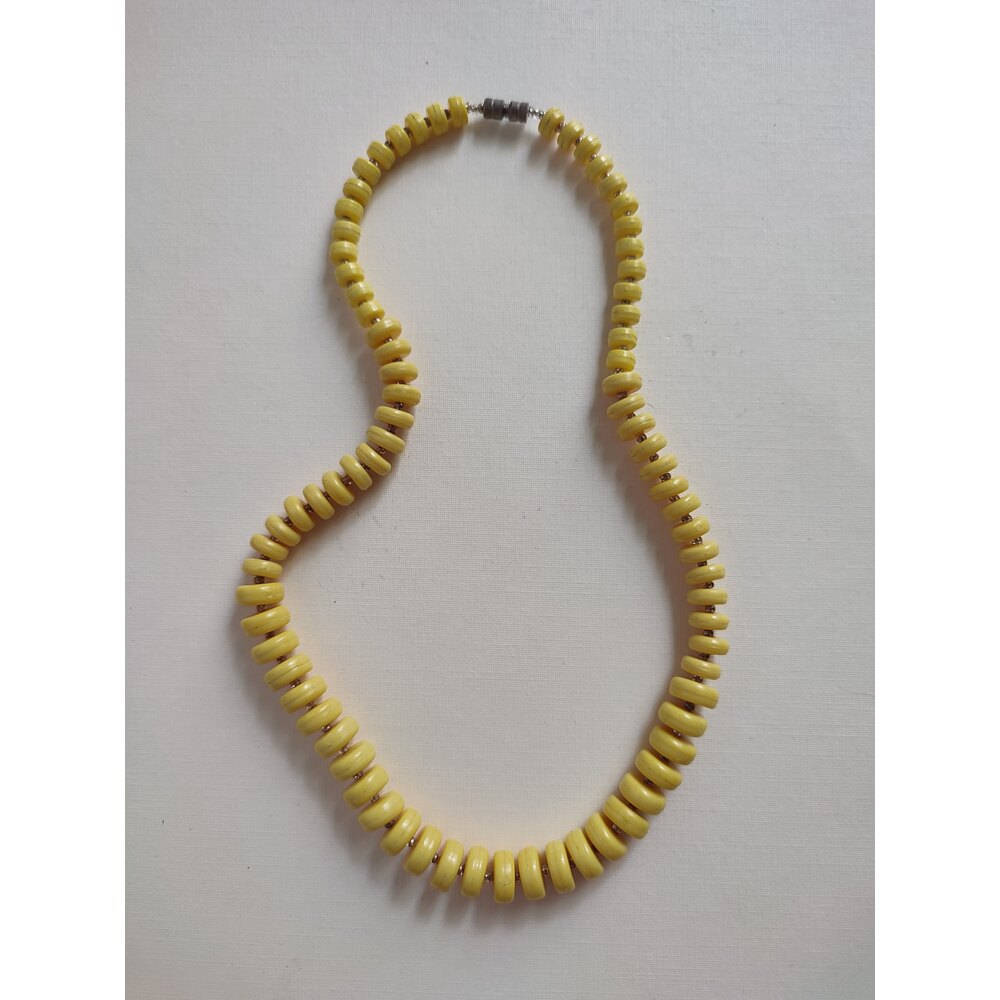 Vintage Sari Boncuk Kolye