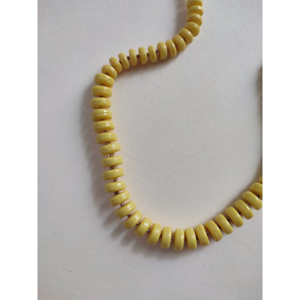 Vintage Sari Boncuk Kolye