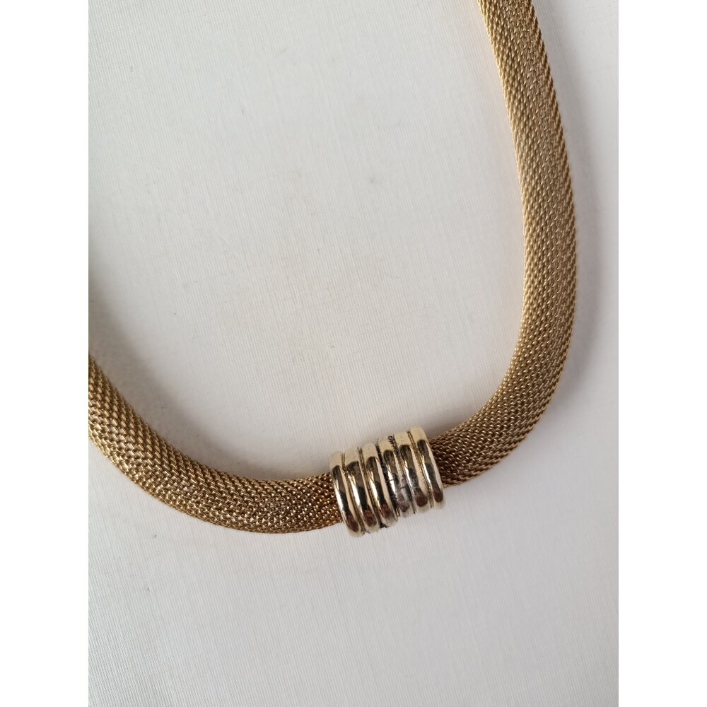 Vintage Mesh Zincir Kolye