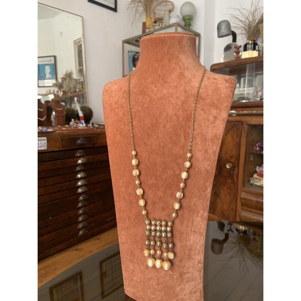 Vintage Boncuklu Kupe