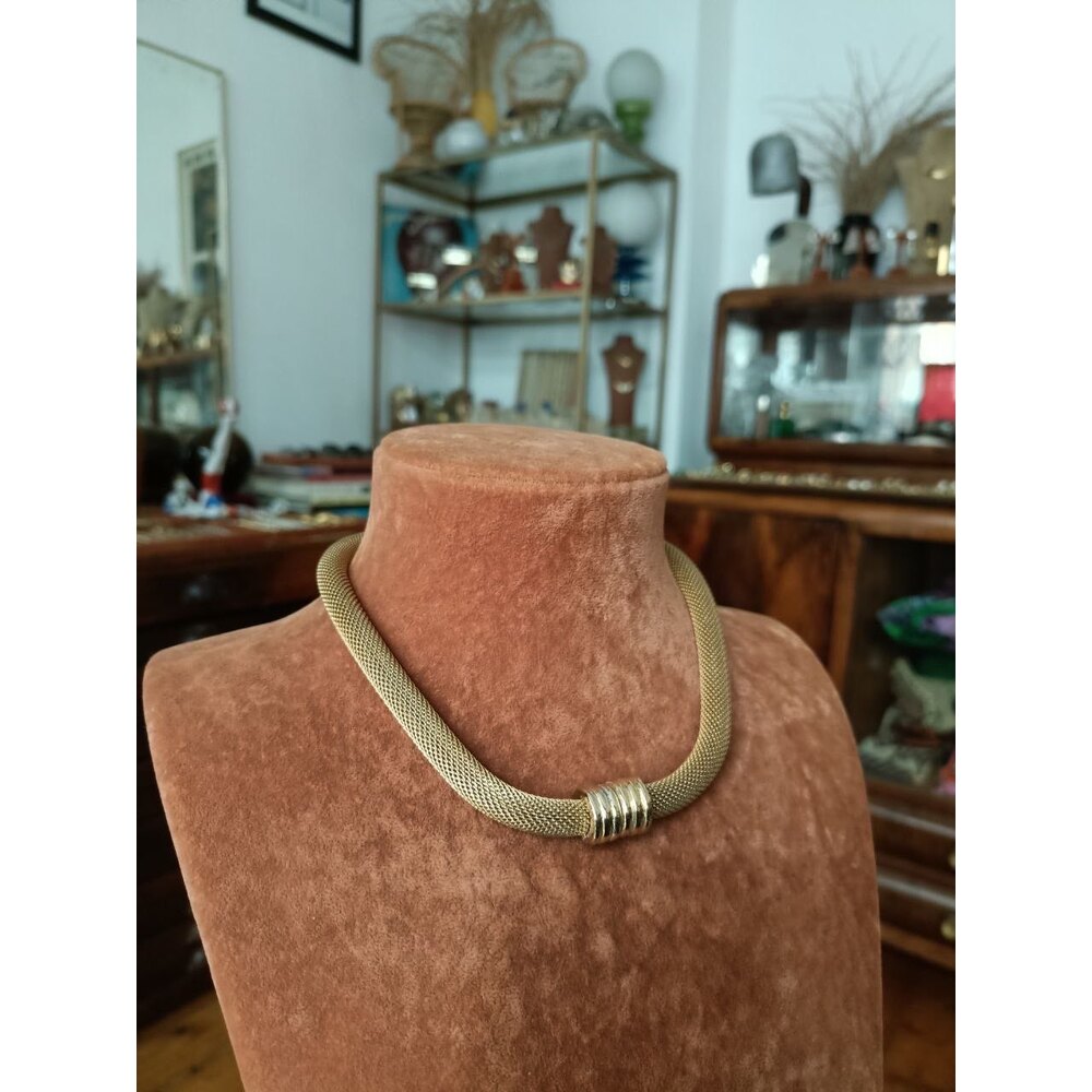 Vintage Mesh Zincir Kolye