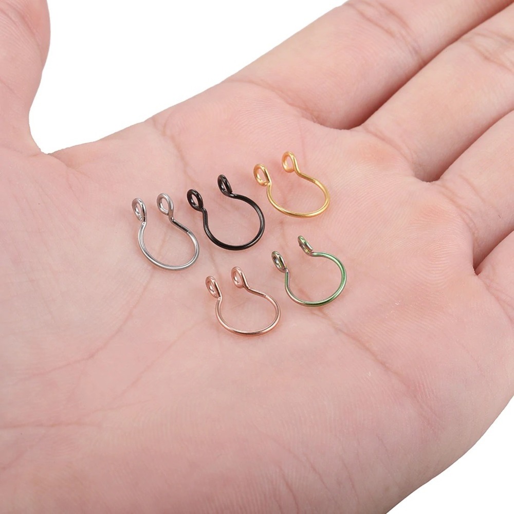VipBT 316L Cerrahi Çelik Halka Hızma Burun Septum Fake Piercing