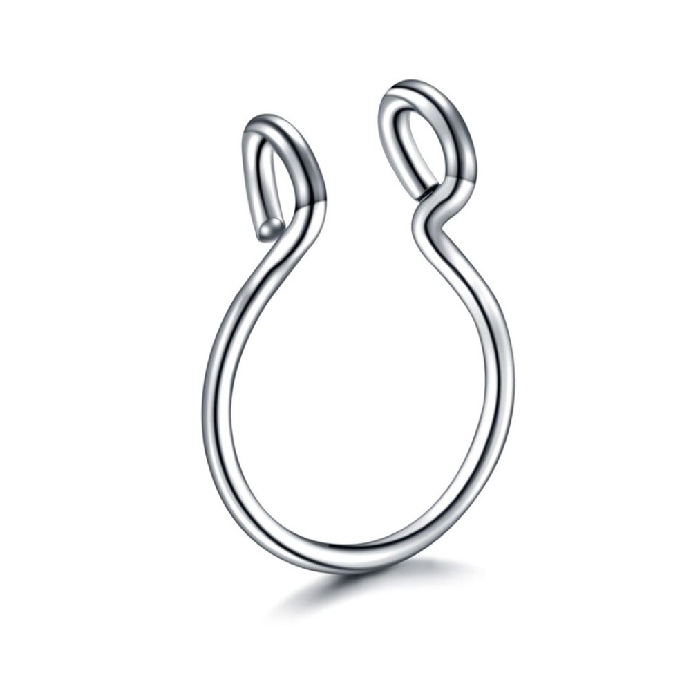 VipBT 316L Cerrahi Çelik Halka Hızma Burun Septum Fake Piercing