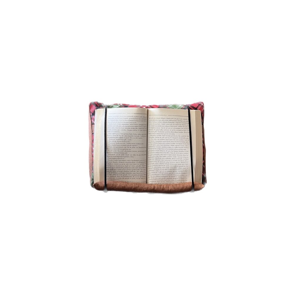 Christmas Ekose Cepli Kitap Tablet Yastığı 