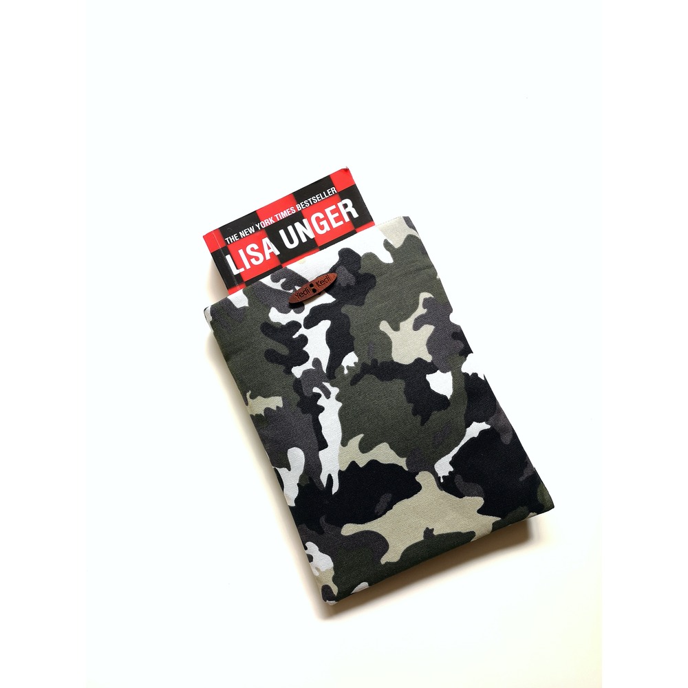 Kamuflaj Yeşil Kitap / Tablet Kılıfı