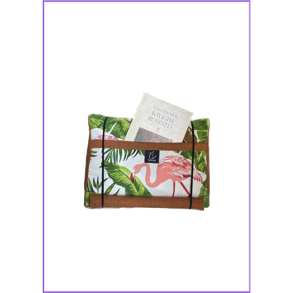 Cepli Kitap Tablet Yastığı Flamingo 