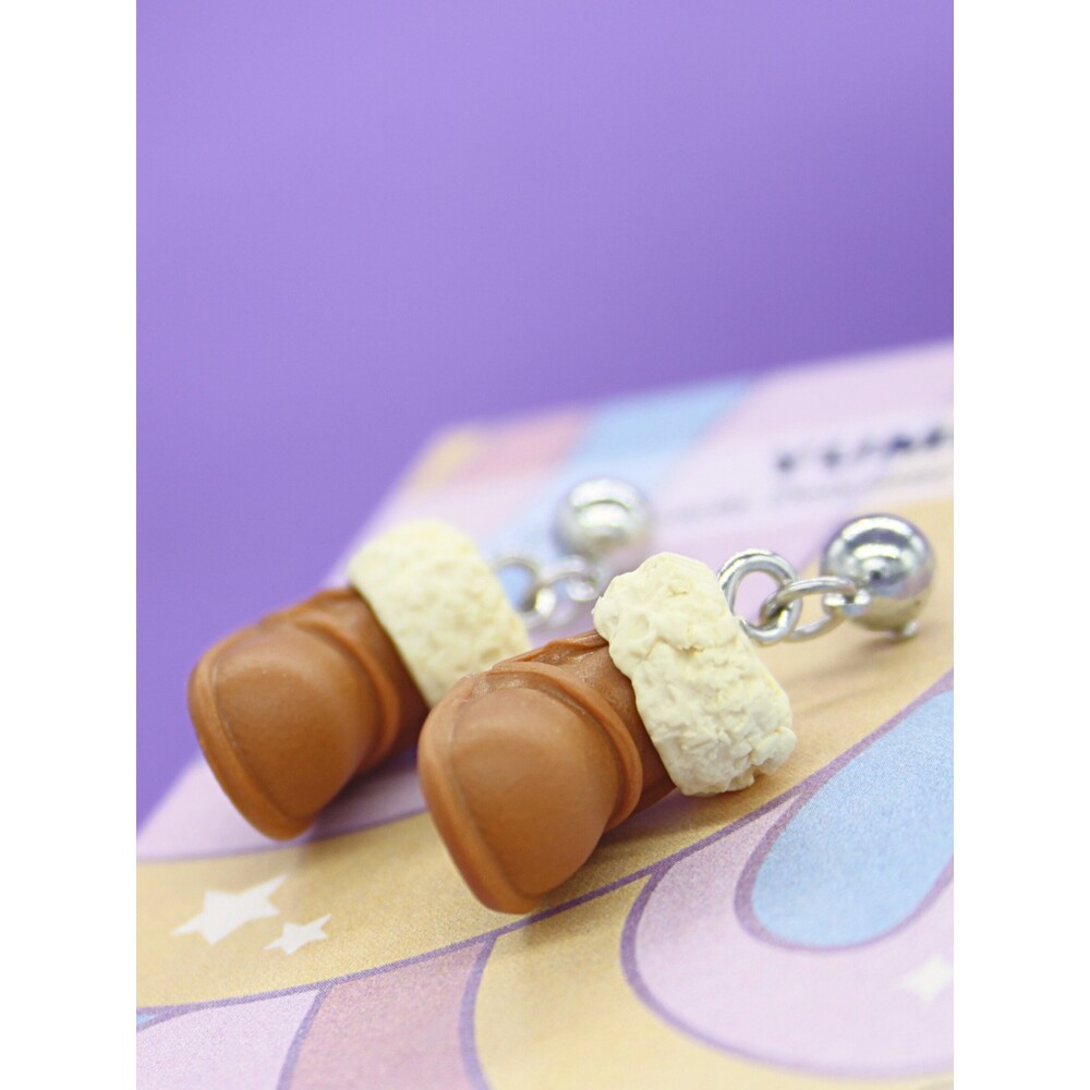 Mini Ugg Küpe - Kahve 