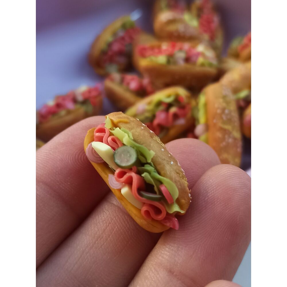 Jambonlu Sandviç Küpe 