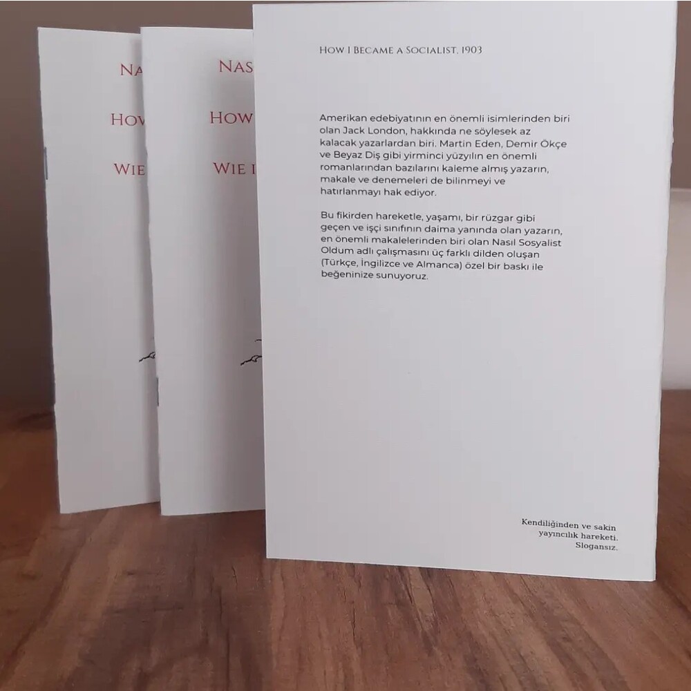 Nasıl Sosyalist Oldum (Türkçe-İngilizce-Almanca)