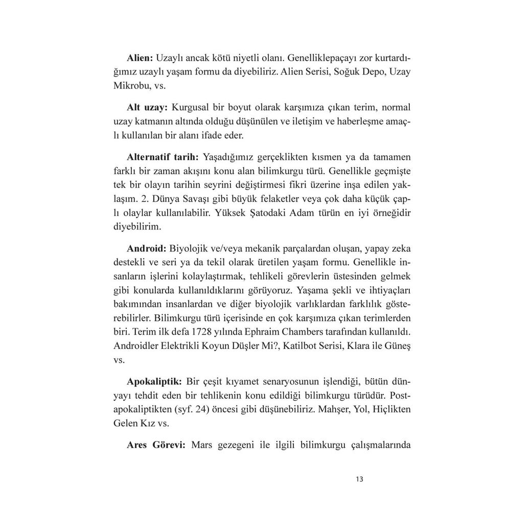 Bilimkurgu Sözlüğü E-kitap