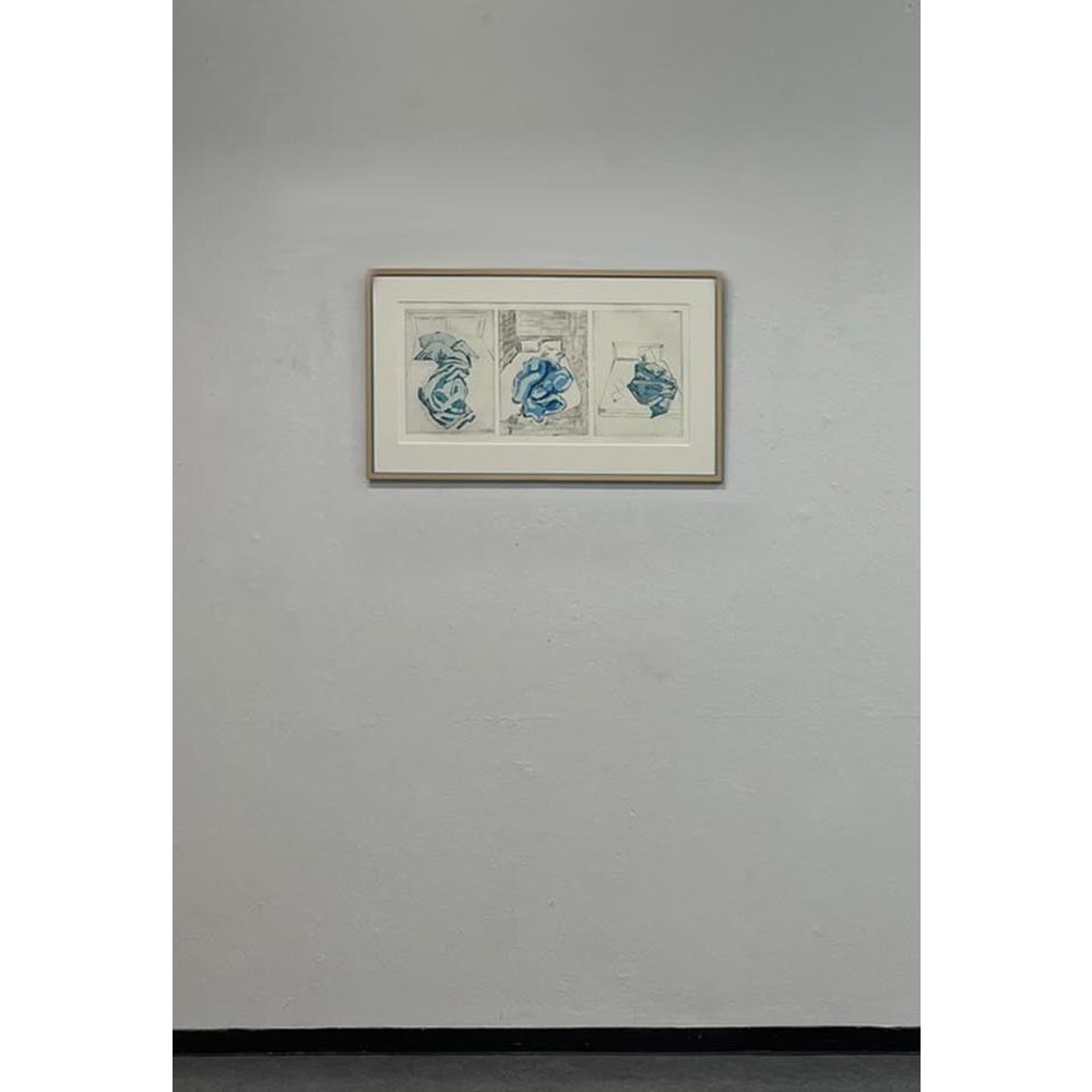 Triptych SAPP, 31x102 cm size original etching print on 350 gr Hanemühle paper (of 10 editions)