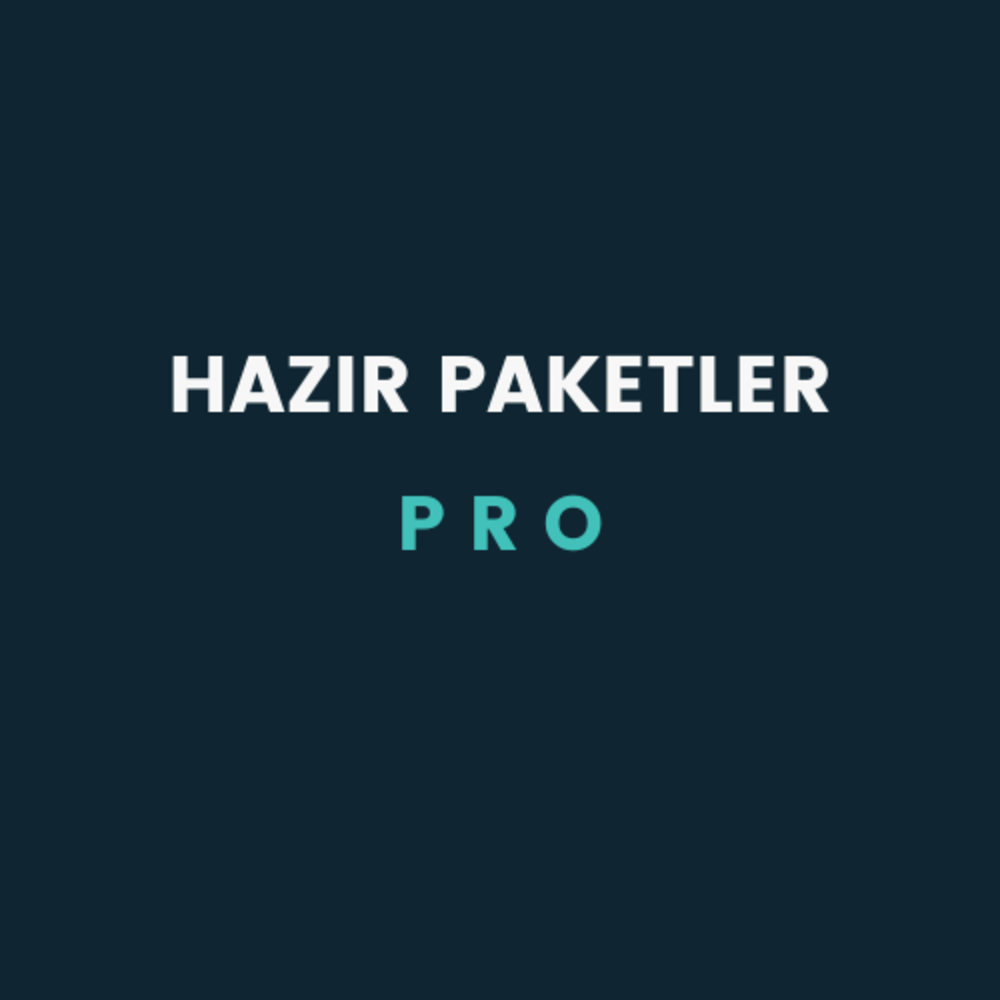 Hazır Paketler | Pro