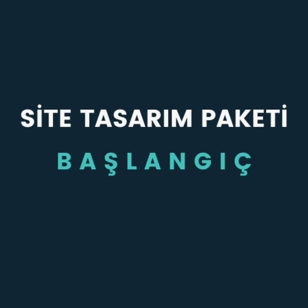 Site Tasarım Paketi | Başlangıç