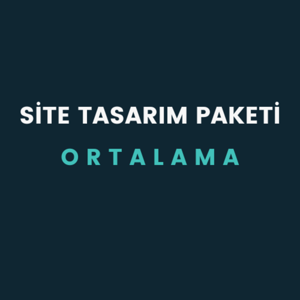 Site Tasarım Paketi | Ortalama