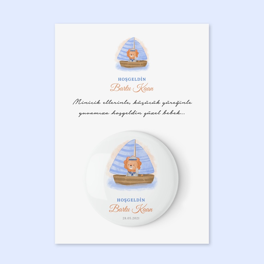 Hoşgeldin Bebek Temalı Açacak Magnet