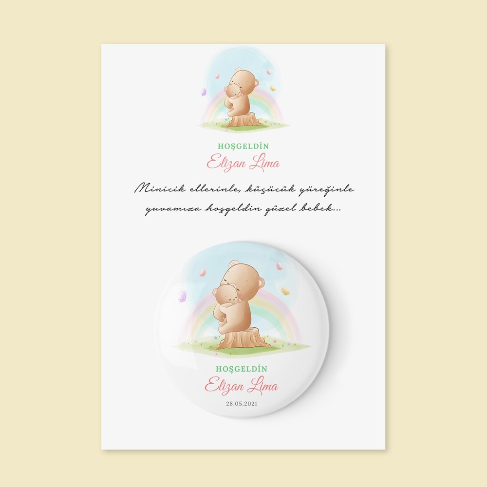 Hoşgeldin Bebek Temalı Açacak Magnet